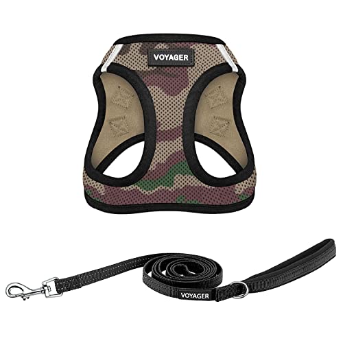 Best Pet Supplies Voyager Step-in Air, Allwetter-Mesh-Geschirr und reflektierende Hundeleine, 1,52 m, mit Neopren-Griff, für kleine, mittelgroße und große Welpen, Army Base, Größe S Best Pet Supplies Voyager Step-in Air, Allwetter-Mesh-Geschirr und reflektierende Hundeleine, 1,52 m, mit Neopren-Griff, für kleine, mittelgroße und große Welpen, Army Base, Größe S von Best Pet Supplies