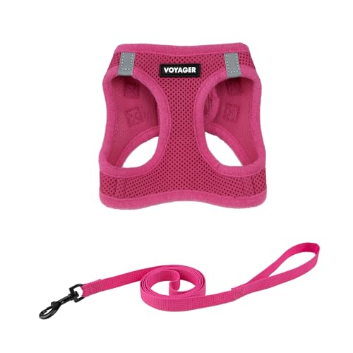 Voyager Step-in-Air-Geschirr für Katzen, Allwetter-Netzgewebe, Step-in-Weste, Geschirr für kleine und große Katzen, Fuchsia, Größe XS (Brustumfang 34,3–38,1 cm) von Best Pet Supplies