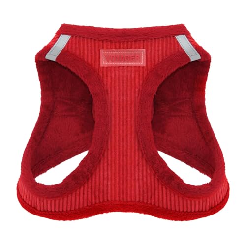 Voyager Step-in Plush Dog Harness - Soft Plush Step In Vest Harness for Small and Medium Dogs by Best Pet Supplies - Red Cord, XL (Brust 52,1-58,4 cm) von Best Pet Supplies