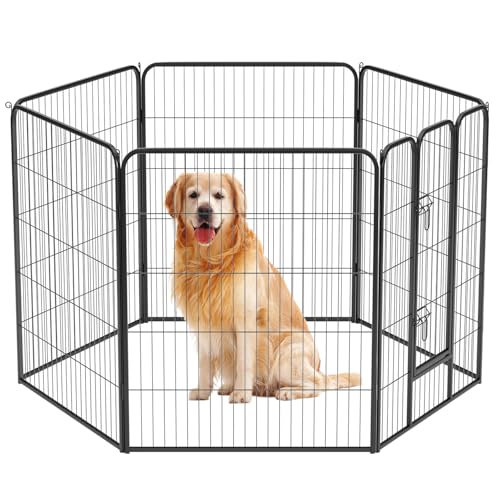BestPet Hunde-Laufstall für den Innenbereich, 101,6 cm Höhe, 6 Paneele, Hundegehege für mittelgroße und große Hunde, Übungsstall für Haustiere, Hundezaun mit Türen, Haustierwelpen-Laufstall für BestPet Hunde-Laufstall für den Innenbereich, 101,6 cm Höhe, 6 Paneele, Hundegehege für mittelgroße und große Hunde, Übungsstall für Haustiere, Hundezaun mit Türen, Haustierwelpen-Laufstall für von BestPet
