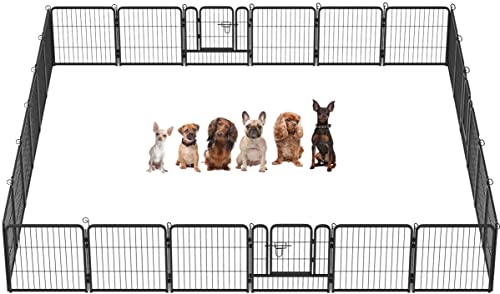 BestPet Laufgitter für Hunde, 61 cm / 81,3 cm / 101,6 cm Höhe, 20,3 cm, 40,6 cm, 61 cm, 61 cm, 61 cm, 32 Paneele, Metall-Hundegehege mit Türen für große, mittelgroße und kleine Hunde, BestPet Laufgitter für Hunde, 61 cm / 81,3 cm / 101,6 cm Höhe, 20,3 cm, 40,6 cm, 61 cm, 61 cm, 61 cm, 32 Paneele, Metall-Hundegehege mit Türen für große, mittelgroße und kleine Hunde, von BestPet