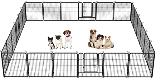 BestPet Laufgitter für Hunde, 61 cm / 81,3 cm / 101,6 cm Höhe, 20,3 cm, 40,6 cm, 61 cm, 61 cm, 61 cm, 32 Paneele, Metall-Hundegehege mit Türen für große, mittelgroße und kleine Hunde, BestPet Laufgitter für Hunde, 61 cm / 81,3 cm / 101,6 cm Höhe, 20,3 cm, 40,6 cm, 61 cm, 61 cm, 61 cm, 32 Paneele, Metall-Hundegehege mit Türen für große, mittelgroße und kleine Hunde, von BestPet