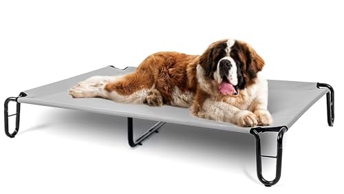 BestVida Erhöhtes Hundebett, 122 x 83,8 x 20,3 cm, groß, Grau BestVida Erhöhtes Hundebett, 122 x 83,8 x 20,3 cm, groß, Grau von BestVida