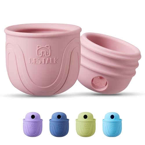 Bestalk Leckerli-Spender Hundespielzeug, Topple Langanhaltendes Interaktives Puzzle Kauspielzeug für Hunde, Stuffable Dog Enrichment Frozen Lick Treat Toy für Langeweile, BPA-freies Silikon von Bestalk