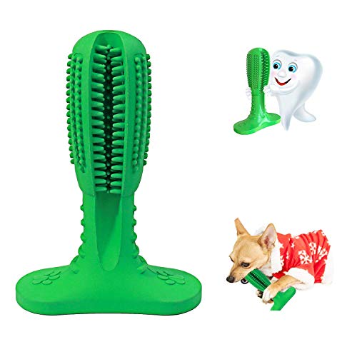 Bestbuy Hundezahnbürste, Grün, Silikon, 149 g, 11 x 4,5 x 16 cm, für Erwachsene Hunde, wiederverwendbar, manuell, Naturkautschuk, bissfest, Kauspielzeug von Bestbuy