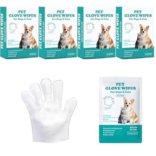 24 Stück Haustierhandschuh, Hund Reinigung Handschuhe, Haustier-Massage-Reinigungshandschuh, Fellpflegetücher Für Katzen, Mit Effektive Entfernung Von Staub Und Gerüchen, Für Tägliche Nutzung von Bestevery