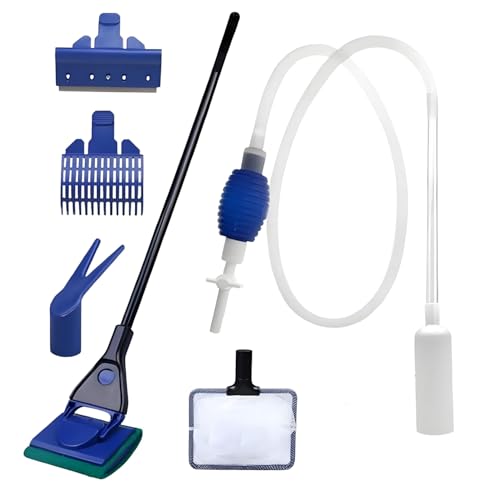 Bestevery Aquarium Reinigungs Set, Aquarium Zubehoer, Aquarium Zubehoer Reinigung Werkzeug Set, Aquarium Wasserwechsel Siphon, Mit 5 Abnehmbare Zubehörteile, Für Routinemäßige Wartung des Aquariums Bestevery Aquarium Reinigungs Set, Aquarium Zubehoer, Aquarium Zubehoer Reinigung Werkzeug Set, Aquarium Wasserwechsel Siphon, Mit 5 Abnehmbare Zubehörteile, Für Routinemäßige Wartung des Aquariums von Bestevery