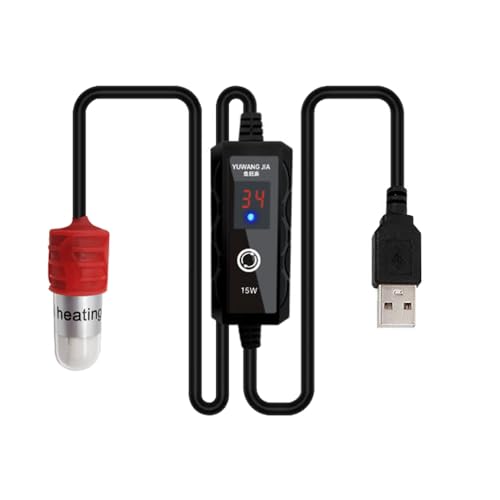 Bestgle Heizstab, Heizstab für Aquarium, Mini-Heizung für Aquarium, verstellbar mit Thermostat, für 4 Liter Aquarium Bestgle Heizstab, Heizstab für Aquarium, Mini-Heizung für Aquarium, verstellbar mit Thermostat, für 4 Liter Aquarium von Bestgle