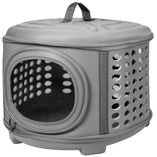 Transportbox für Katzen und kleine Hunde, Faltbare Box zum Reisen für Kleintiere, Hochwertige und stabile Katzentransportbox, zusammenklappbar Transportbox für Katzen und kleine Hunde, Faltbare Box zum Reisen für Kleintiere, Hochwertige und stabile Katzentransportbox, zusammenklappbar von Bestlivings