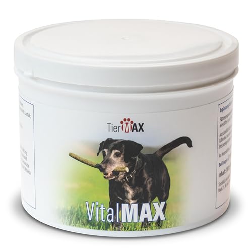 TierMax VitalMax Nahrungsergänzungsmittel Hund – Vitamine für Hund – Gesunde Unterstützung für Ihren Hund – Mit wertvollen Inhaltsstoffen – Vitamin B Komplex Hund von Bestprovita
