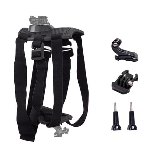 Hundegeschirr für Gopro, weiche und verstellbare Haustiergeschirr-Halterung mit 2 Mouting-Basis, zur Fixierung von Brust und Rücken für Gopro Hero alle Modelle und andere Sportkameras, geeignet für Hundegeschirr für Gopro, weiche und verstellbare Haustiergeschirr-Halterung mit 2 Mouting-Basis, zur Fixierung von Brust und Rücken für Gopro Hero alle Modelle und andere Sportkameras, geeignet für von Besvalo