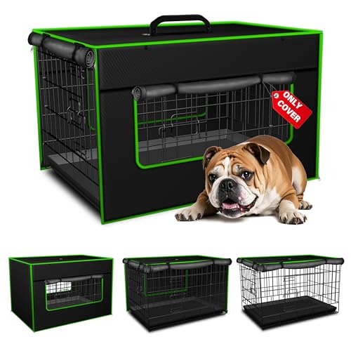 Bethshaya 76,2 cm Hundekäfig-Abdeckung – robuste Hundehüttenabdeckung für Drahtkäfig, Schutz für drinnen und draußen, Schwarz Bethshaya 76,2 cm Hundekäfig-Abdeckung – robuste Hundehüttenabdeckung für Drahtkäfig, Schutz für drinnen und draußen, Schwarz von Bethshaya