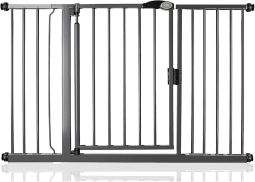 Bettacare Auto Close Haustiergitter, 132.6cm - 139.6cm, Grau, Druckmontage-Treppengitter für Hunde & Welpen, Sicherheitsgitter für Türen, Flure und Räume Bettacare Auto Close Haustiergitter, 132.6cm - 139.6cm, Grau, Druckmontage-Treppengitter für Hunde & Welpen, Sicherheitsgitter für Türen, Flure und Räume von Bettacare