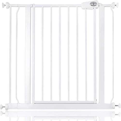 Bettacare Einfach Anzubringen Sicherheitsschutzgitter, 81.4cm - 89.4cm, Weiß, Treppenschutzgitter mit Druckmontage, Sicherheitsbarriere, Einfache Installation von Bettacare