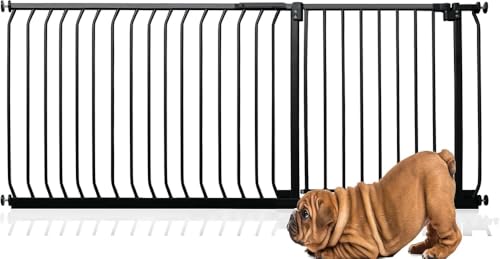 Bettacare Elite Hundegitter, 171cm - 180cm, Mattschwarz, Druckbefestigung Hundegitter für Hunde und Welpen,Barrière Einfache Installation von Bettacare