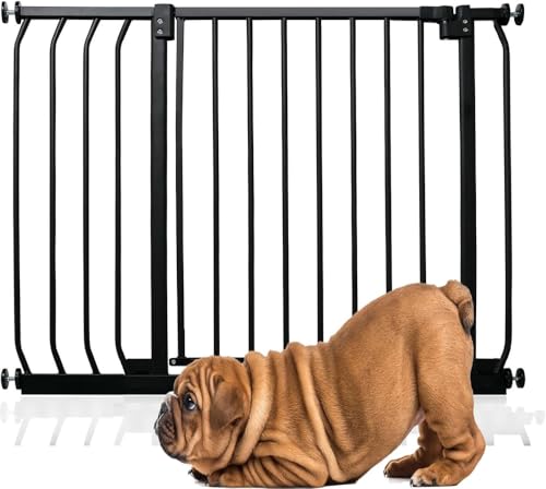 Bettacare Elite Hundegitter, 89cm - 98cm, Mattschwarz, Druckbefestigung Hundegitter für Hunde und Welpen,Barrière Einfache Installation von Bettacare