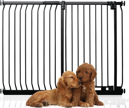 Bettacare Extra Tall Elite Hundegitter, 125cm - 134cm, Matt Schwarz, Extra Hoch 96.8cm in der Höhe, Druckbefestigung Hundegitter für Hunde und Welpen,Barrière Einfache Installation Bettacare Extra Tall Elite Hundegitter, 125cm - 134cm, Matt Schwarz, Extra Hoch 96.8cm in der Höhe, Druckbefestigung Hundegitter für Hunde und Welpen,Barrière Einfache Installation von Bettacare