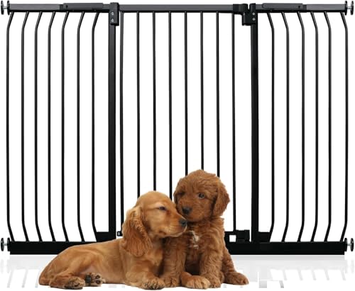 Bettacare Extra Tall Elite Hundegitter, 143cm - 152cm, Matt Schwarz, Extra Hoch 96.8cm in der Höhe, Druckbefestigung Hundegitter für Hunde und Welpen,Barrière Einfache Installation Bettacare Extra Tall Elite Hundegitter, 143cm - 152cm, Matt Schwarz, Extra Hoch 96.8cm in der Höhe, Druckbefestigung Hundegitter für Hunde und Welpen,Barrière Einfache Installation von Bettacare