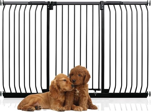 Bettacare Extra Tall Elite Hundegitter, 179cm - 188cm, Matt Schwarz, Extra Hoch 96.8cm in der Höhe, Druckbefestigung Hundegitter für Hunde und Welpen,Barrière Einfache Installation Bettacare Extra Tall Elite Hundegitter, 179cm - 188cm, Matt Schwarz, Extra Hoch 96.8cm in der Höhe, Druckbefestigung Hundegitter für Hunde und Welpen,Barrière Einfache Installation von Bettacare
