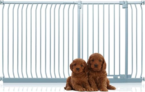 Bettacare Extra Tall Elite Hundegitter, 189cm - 198cm, Matt Grau, Extra Hoch 96.8cm in der Höhe, Druckbefestigung Hundegitter für Hunde und Welpen,Barrière Einfache Installation Bettacare Extra Tall Elite Hundegitter, 189cm - 198cm, Matt Grau, Extra Hoch 96.8cm in der Höhe, Druckbefestigung Hundegitter für Hunde und Welpen,Barrière Einfache Installation von Bettacare
