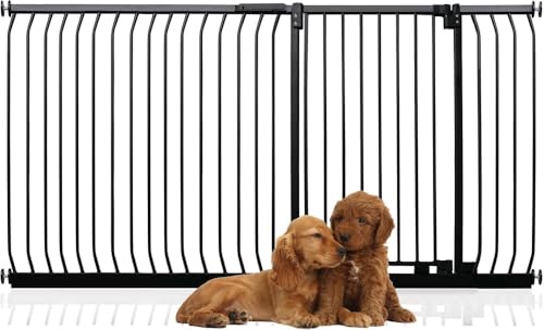Bettacare Extra Tall Elite Hundegitter, 189cm - 198cm, Matt Schwarz, Extra Hoch 96.8cm in der Höhe, Druckbefestigung Hundegitter für Hunde und Welpen,Barrière Einfache Installation Bettacare Extra Tall Elite Hundegitter, 189cm - 198cm, Matt Schwarz, Extra Hoch 96.8cm in der Höhe, Druckbefestigung Hundegitter für Hunde und Welpen,Barrière Einfache Installation von Bettacare
