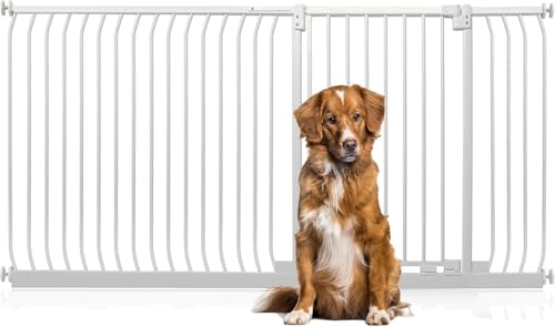 Bettacare Extra Tall Elite Hundegitter, 189cm - 198cm, Matt Weiß, Extra Hoch 96.8cm in der Höhe, Druckbefestigung Hundegitter für Hunde und Welpen,Barrière Einfache Installation Bettacare Extra Tall Elite Hundegitter, 189cm - 198cm, Matt Weiß, Extra Hoch 96.8cm in der Höhe, Druckbefestigung Hundegitter für Hunde und Welpen,Barrière Einfache Installation von Bettacare