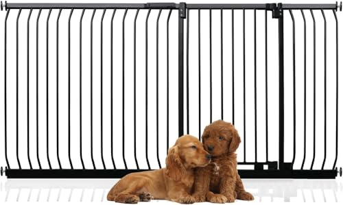 Bettacare Extra Tall Elite Hundegitter, 198cm - 207cm, Matt Schwarz, Extra Hoch 96.8cm in der Höhe, Druckbefestigung Hundegitter für Hunde und Welpen,Barrière Einfache Installation Bettacare Extra Tall Elite Hundegitter, 198cm - 207cm, Matt Schwarz, Extra Hoch 96.8cm in der Höhe, Druckbefestigung Hundegitter für Hunde und Welpen,Barrière Einfache Installation von Bettacare