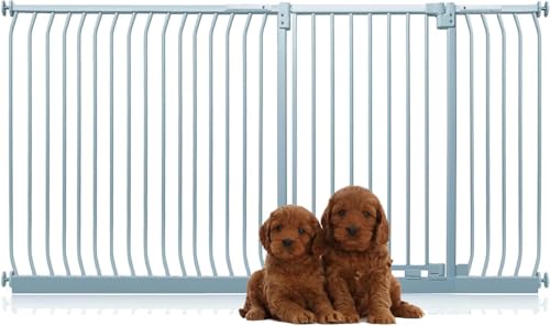 Bettacare Extra Tall Elite Hundegitter, 207cm - 216cm, Matt Grau, Extra Hoch 96.8cm in der Höhe, Druckbefestigung Hundegitter für Hunde und Welpen,Barrière Einfache Installation Bettacare Extra Tall Elite Hundegitter, 207cm - 216cm, Matt Grau, Extra Hoch 96.8cm in der Höhe, Druckbefestigung Hundegitter für Hunde und Welpen,Barrière Einfache Installation von Bettacare