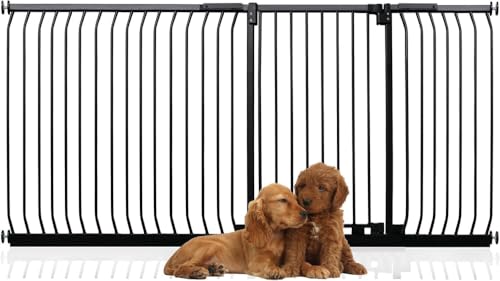 Bettacare Extra Tall Elite Hundegitter, 207cm - 216cm, Matt Schwarz, Extra Hoch 96.8cm in der Höhe, Druckbefestigung Hundegitter für Hunde und Welpen,Barrière Einfache Installation Bettacare Extra Tall Elite Hundegitter, 207cm - 216cm, Matt Schwarz, Extra Hoch 96.8cm in der Höhe, Druckbefestigung Hundegitter für Hunde und Welpen,Barrière Einfache Installation von Bettacare