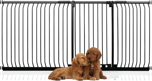 Bettacare Extra Tall Elite Hundegitter, 216cm - 225cm, Matt Schwarz, Extra Hoch 96.8cm in der Höhe, Druckbefestigung Hundegitter für Hunde und Welpen,Barrière Einfache Installation Bettacare Extra Tall Elite Hundegitter, 216cm - 225cm, Matt Schwarz, Extra Hoch 96.8cm in der Höhe, Druckbefestigung Hundegitter für Hunde und Welpen,Barrière Einfache Installation von Bettacare