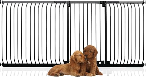 Bettacare Extra Tall Elite Hundegitter, 234cm - 243cm, Matt Schwarz, Extra Hoch 96.8cm in der Höhe, Druckbefestigung Hundegitter für Hunde und Welpen,Barrière Einfache Installation Bettacare Extra Tall Elite Hundegitter, 234cm - 243cm, Matt Schwarz, Extra Hoch 96.8cm in der Höhe, Druckbefestigung Hundegitter für Hunde und Welpen,Barrière Einfache Installation von Bettacare