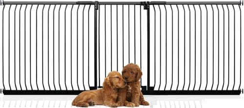 Bettacare Extra Tall Elite Hundegitter, 271cm - 280cm, Matt Schwarz, Extra Hoch 96.8cm in der Höhe, Druckbefestigung Hundegitter für Hunde und Welpen,Barrière Einfache Installation Bettacare Extra Tall Elite Hundegitter, 271cm - 280cm, Matt Schwarz, Extra Hoch 96.8cm in der Höhe, Druckbefestigung Hundegitter für Hunde und Welpen,Barrière Einfache Installation von Bettacare