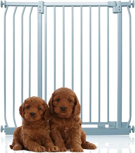 Bettacare Extra Hohes Elite Hundegitter, 89cm - 98cm, Mattgrau, Extra Hoch 96.8cm in der Höhe, Druckbefestigung Hundegitter für Hunde und Welpen,Barrière Einfache Installation von Bettacare