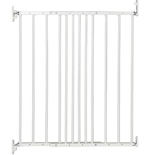 Bettacare Extra schmales Metallgitter mit Schraubbefestigung, weiß, 56,5 cm – 81,5 cm, Treppenschutzgitter für Haustiere, Sicherheitsbarriere für Welpen von Bettacare