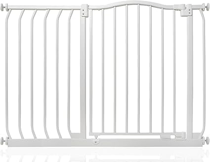 Bettacare Gebogenes Hundetor, 98cm - 107cm, Mattweiß, Druckmontage Haustiergitter für Hunde und Welpen, Haustiersperre, Einfache Installation Bettacare Gebogenes Hundetor, 98cm - 107cm, Mattweiß, Druckmontage Haustiergitter für Hunde und Welpen, Haustiersperre, Einfache Installation von Bettacare