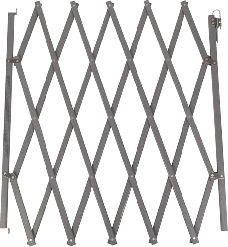 Bettacare Erweiterbares Haustiergitter, 60 cm - 108 cm, Grau, Holz, Einziehbares Hundeschutzgitter, Absperrung von Bettacare