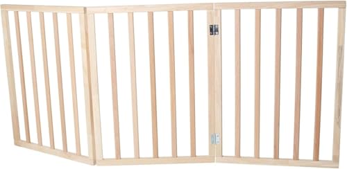 Bettacare Haustier-Barriere aus Holz, zusammenklappbar, naturfarben von Bettacare