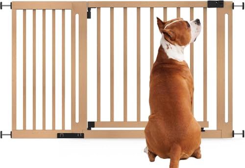 Bettacare Naturholz Elegance Treppenschutzgitter, Natur, 135cm - 143cm, Druckmontage Sicherheitsgitter, 73cm Extra Breite Türöffnung, Extra Breites Gitter für Welpen, Hunde und Haustiere Bettacare Naturholz Elegance Treppenschutzgitter, Natur, 135cm - 143cm, Druckmontage Sicherheitsgitter, 73cm Extra Breite Türöffnung, Extra Breites Gitter für Welpen, Hunde und Haustiere von Bettacare