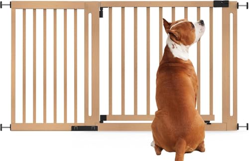 Bettacare Naturholz Elegance Treppenschutzgitter, Natur, 145cm - 153cm, Druckmontage Sicherheitsgitter, 73cm Extra Breite Türöffnung, Extra Breites Gitter für Welpen, Hunde und Haustiere Bettacare Naturholz Elegance Treppenschutzgitter, Natur, 145cm - 153cm, Druckmontage Sicherheitsgitter, 73cm Extra Breite Türöffnung, Extra Breites Gitter für Welpen, Hunde und Haustiere von Bettacare