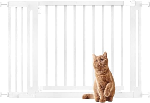 Bettacare Naturholz Elegance Treppenschutzgitter, Weiß, 115cm - 123cm, Druckmontage Sicherheitsgitter, 73cm Extra Breite Türöffnung, Extra Breites Gitter für Welpen, Hunde und Haustiere Bettacare Naturholz Elegance Treppenschutzgitter, Weiß, 115cm - 123cm, Druckmontage Sicherheitsgitter, 73cm Extra Breite Türöffnung, Extra Breites Gitter für Welpen, Hunde und Haustiere von Bettacare