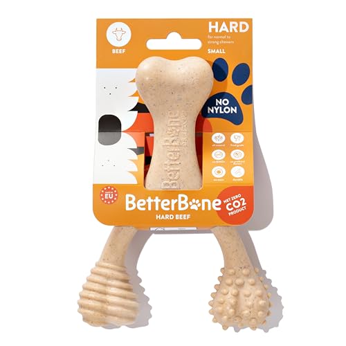 BetterBone - Natürliches, nylonfreies Kauspielzeug für Hunde - Harte Dichte - Ideal für starke bis aggressive Kauer - ungiftig, fördert die Zahngesundheit, splitterfest, nachhaltig hergestellt BetterBone - Natürliches, nylonfreies Kauspielzeug für Hunde - Harte Dichte - Ideal für starke bis aggressive Kauer - ungiftig, fördert die Zahngesundheit, splitterfest, nachhaltig hergestellt von BetterBone