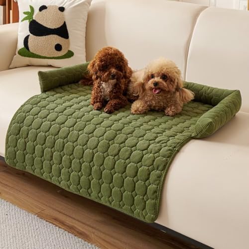 Bettschlange Hundebett Waschbar - Hundedecke rutschfest, Sofaschutz für Haustiere, Flauschige Hundematte für Sofa Fußböden und Autositze,75x75cm,Grün Bettschlange Hundebett Waschbar - Hundedecke rutschfest, Sofaschutz für Haustiere, Flauschige Hundematte für Sofa Fußböden und Autositze,75x75cm,Grün von Bettschlange