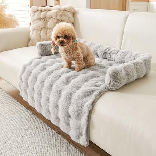 Bettschlange Hundebett Flauschig, Katzenbett, Hundedecke Sofa mit Rand, Waschbar Haustierbett, Hundebetten rutschfest, Katzensofa Katzennest für Katze Kleine Hunde, 75x75cm, Hellgrau Bettschlange Hundebett Flauschig, Katzenbett, Hundedecke Sofa mit Rand, Waschbar Haustierbett, Hundebetten rutschfest, Katzensofa Katzennest für Katze Kleine Hunde, 75x75cm, Hellgrau von Bettschlange