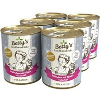 Betty's Landhausküche SENIOR Hühnchen mit Kürbis & Lachsöl 6x 400g für Katze von Betty's Landhausküche