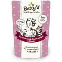 Betty's Landhausküche Frischebeutel Rind pur 12 x 100g für Katze von Betty's Landhausküche