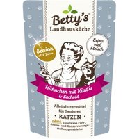 Betty's Landhausküche Frischebeutel SENIOR Hühnchen mit Kürbis 12 x 100g für Katze von Betty's Landhausküche