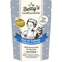Betty's Landhausküche Frischebeutel SENIOR Rind mit Truthahn 12 x 100g für Katze von Betty's Landhausküche