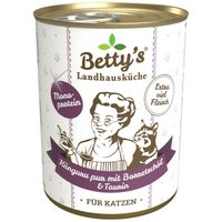 Betty's Landhausküche Känguru Pur mit Borretschöl 6 x 400g für Katze von Betty's Landhausküche