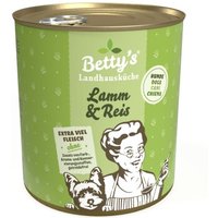 Betty's Landhausküche Lamm & Reis 6 x 800g für Hund von Betty's Landhausküche