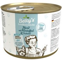 Betty's Landhausküche Pferd & Kartoffel & Distelöl 6 x 200g für Hund von Betty's Landhausküche